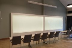 Bakbelyst whiteboard