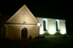 Fasadbelysning av Lagga kyrka